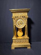 Portico klok Napoleon III - Verguld brons - ca. 1850, Antiek en Kunst, Antiek | Klokken