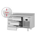 GGM Gastro | Koelwerkbank Premium PLUS - 1468x700mm - 6 |, Verzenden, Nieuw in verpakking, RVS Meubilair