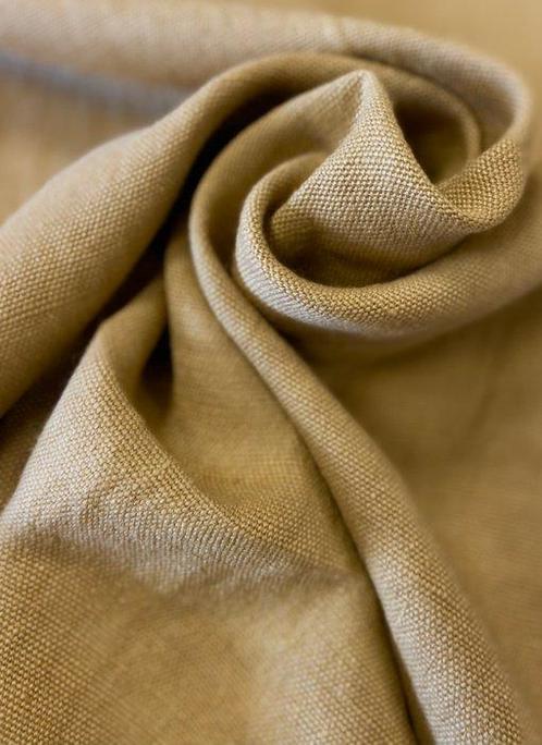 Verheven weefstuk in puur linnen in touwkleur / zak gemaakt, Antiek en Kunst, Antiek | Kleden en Textiel
