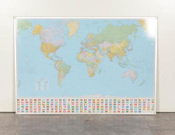 Officenow wereldkaart, 142 x 98 cm beschikbaar voor biedingen