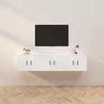 vidaXL Tv-wandmeubels 3 st 57x34,5x40 cm wit, Verzenden, Nieuw, Overige houtsoorten