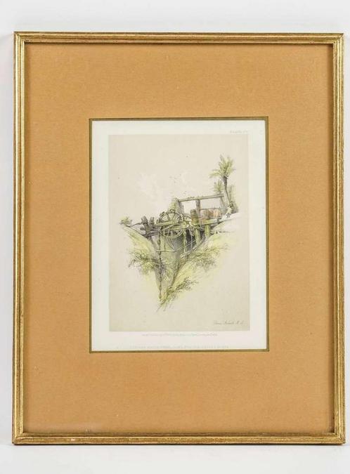 Persisch Waterrad, David Roberts 1846-1849, Antiek en Kunst, Antiek | Glas en Kristal, Ophalen