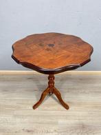 Bijzettafel met intarsia inlegwerk - Bijzettafel - Hout, Antiek en Kunst