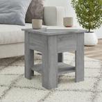 vidaXL Salontafel 40x40x42 cm bewerkt hout grijs sonoma, Huis en Inrichting, Tafels | Salontafels, Minder dan 50 cm, 50 tot 100 cm