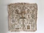 Borduurwerk - 51 cm - 48 cm - Merklap, Antiek en Kunst
