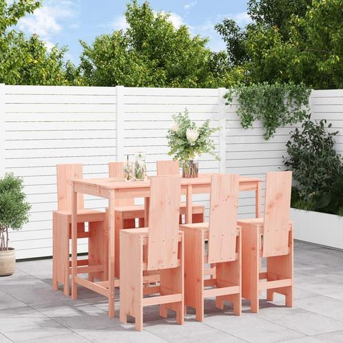 vidaXL 7-delige Tuinset massief douglashout, Tuin en Terras, Tuinsets en Loungesets, Tuinset, Nieuw, 7 zitplaatsen, Verzenden