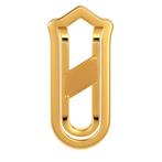 Dasspeld - 18 karaat Geel goud, Stop geld