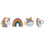 Taartdecoratie Unicorn Ringen 12 stuks, Hobby en Vrije tijd, Taarten en Cupcakes maken, Verzenden, Nieuw