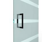 U-greep rond voor glazen deur ø 25mm - L: 325x300mm - Zwart, Doe-het-zelf en Verbouw, Deuren en Horren, Ophalen of Verzenden, Nieuw