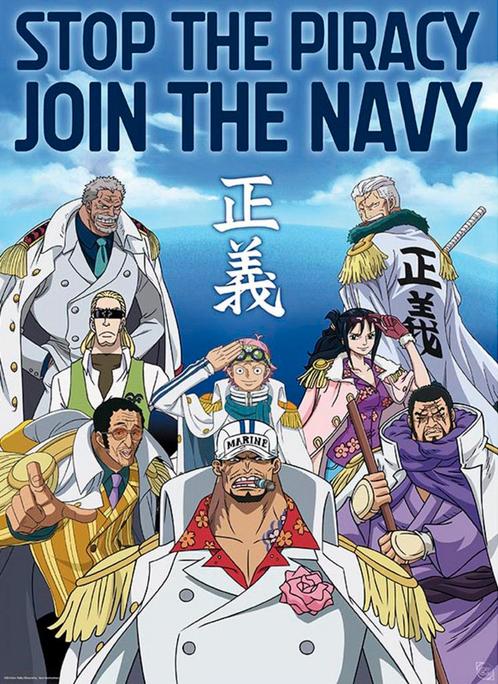 Poster One Piece Marine Army 38x52cm, Verzamelen, Posters, Nieuw, A1 t/m A3, Verzenden