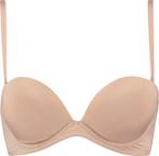Hunkemöller - Maat D80 - Maximizer BH zonder bandjes - beige, Kleding | Dames, Verzenden