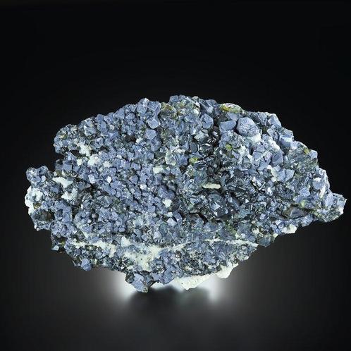 Museum Gold CLEIOPHANE met GALENA en KWARTS uit mijn Kruševo, Verzamelen, Mineralen en Fossielen