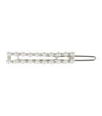 Haarspeld Clip Recht Parel Zilver, Verzenden, Nieuw