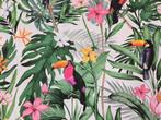 ESCLUSIVO TESSUTO IN COTONE STAMPATO SU PANAMA DIGITALE -, Antiek en Kunst, Antiek | Kleden en Textiel