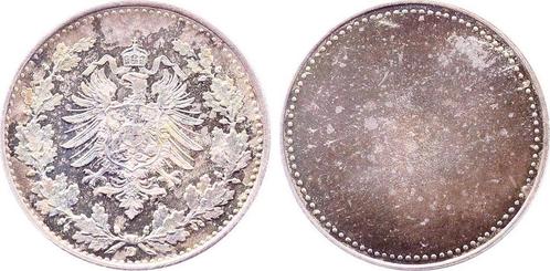 Duitsland Probe der Wappenseite 50 Pfennig 1877 D einseit..., Postzegels en Munten, Munten | Europa | Niet-Euromunten, Verzenden