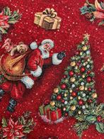 Feestelijk jacquardweefsel in rood kerstthema - Textiel -, Nieuw