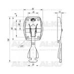 Deurvastzetter GTO RVS compleet korte versie 130 mm, Ophalen of Verzenden, Nieuw