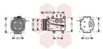 AIRCO COMPRESSOR VOOR FORD MERCURY COUGAR 1999-2002 1084732, Ophalen of Verzenden, Nieuw
