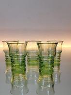 Drinkglas (5) - borrelglas - Glas - Uranium glas, Antiek en Kunst