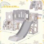 6-in-1 indoor speeltoestel met glijbaan en basketbal, Verzenden, Nieuw