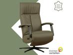 Leren relaxfauteuil met hartbalans Pure - Toledo Olive, Huis en Inrichting, Fauteuils, Bohemian, Industrieel, Modern, Scandinavisch