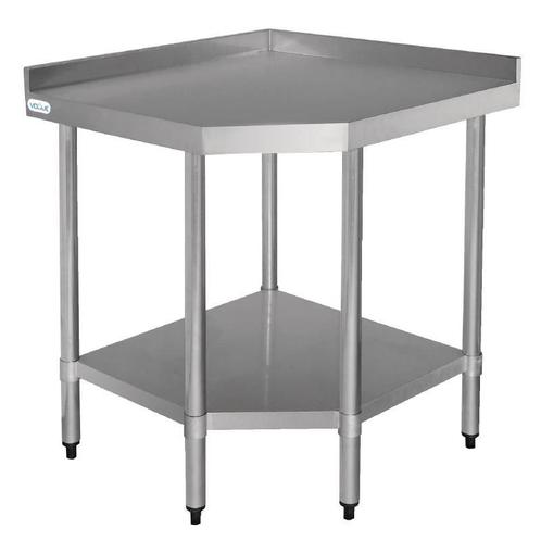 RVS werktafel hoekmodel 80(b)x90(h)x60(d)cm Vogue, Zakelijke goederen, Horeca | Meubilair en Inrichting, Verzenden