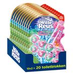 10x Witte Reus Toiletblok Geur Switch Appelbloesem Waterleli, Verzenden