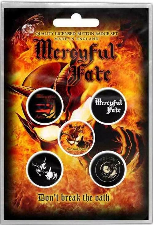Mercyful Fate Button Don't Break The Oath officiële merch, Verzamelen, Muziek, Artiesten en Beroemdheden, Gebruiksvoorwerp, Nieuw