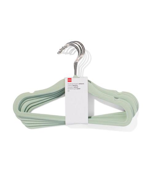 HEMA Kledinghanger klein velours mint - 6 stuks, Huis en Inrichting, Kasten | Kledingkasten, Nieuw, Verzenden