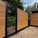 ACTIE - Premium Composiet Schutting Rhombus Eiken, Ophalen of Verzenden, Nieuw, Kunststof, 1 tot 2 meter