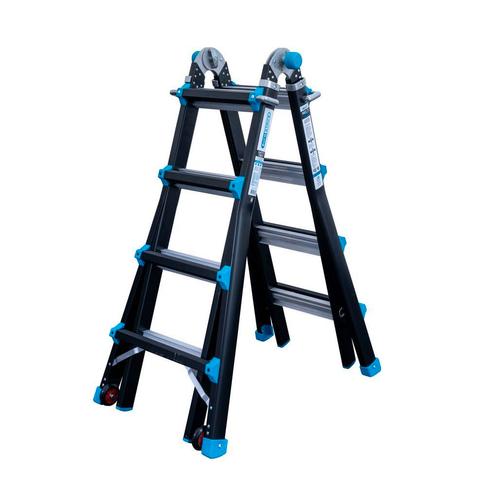 Vouwladder Eurostairs Prof 4x4 sporten, Doe-het-zelf en Verbouw, Ladders en Trappen, Ladder, Nieuw, 4 meter of meer, Ophalen of Verzenden