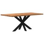 vidaXL Eettafel rechthoekig 180x90x74 cm massief eikenhout, Huis en Inrichting, Tafels | Eettafels, Verzenden, Nieuw