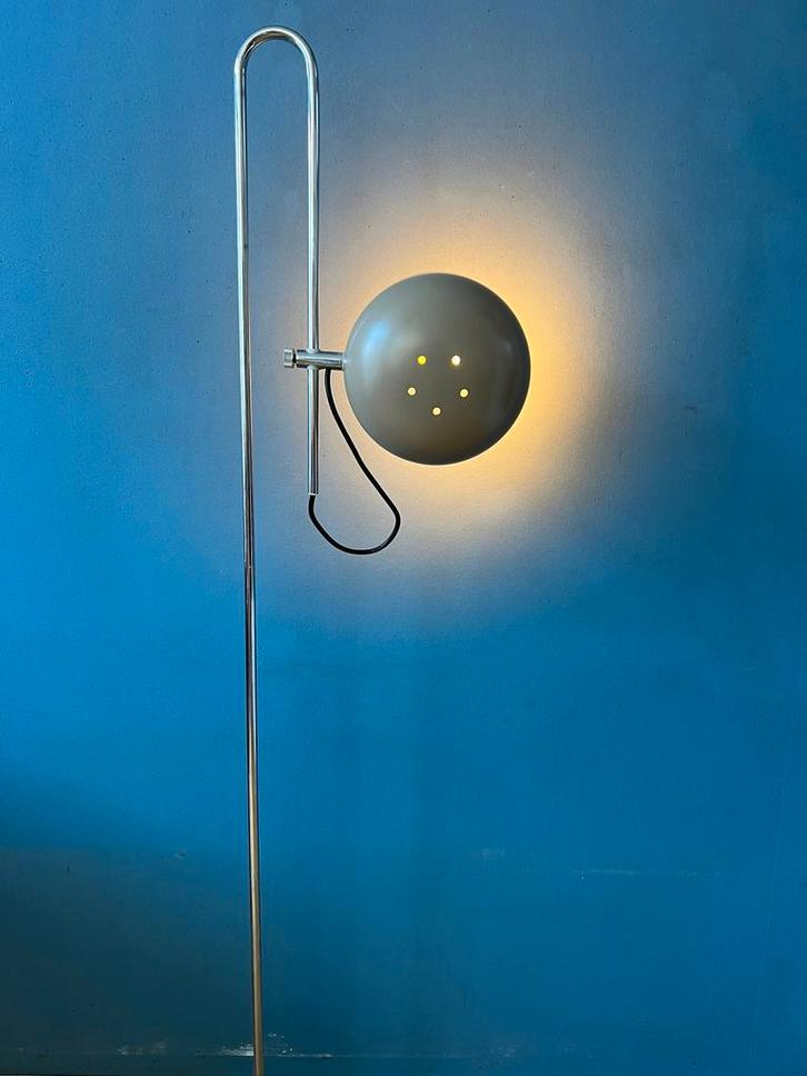 Vintage Anvia Beige Adjustable Floor Lamp, Huis en Inrichting, Lampen | Vloerlampen, Nieuw, Ophalen of Verzenden