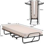 Opvouwbaar Bed Opklapbaar Extra Gastenbed Met 10 cm Traagsch, Nieuw, Verzenden