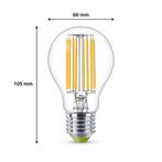 Philips filament LED lamp E27 4W 840lm 3000K helder Niet-..., Nieuw, Ophalen of Verzenden