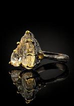 Citrien - Zilver - Ring - Uitgehouwen blad, Verzamelen