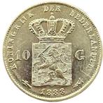 Gouden 10 gulden 1888 Willem III Zeldzaam, Postzegels en Munten, Munten | Nederland, Koning Willem III, Verzenden, Goud, Losse munt