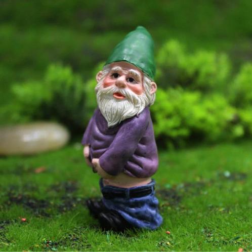 Ondeugende Tuinkabouter - Decor Standbeeld Ornament Hars, Tuin en Terras, Overige Tuin en Terras, Nieuw, Verzenden
