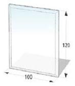 Vloerplaat Glas Rechthoek 100 X 110, Verzenden, Nieuw