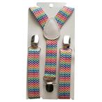 Fako Fashion® - Kinder Bretels - Print - Wacky - 65cm -, Kinderen en Baby's, Verzenden, Nieuw