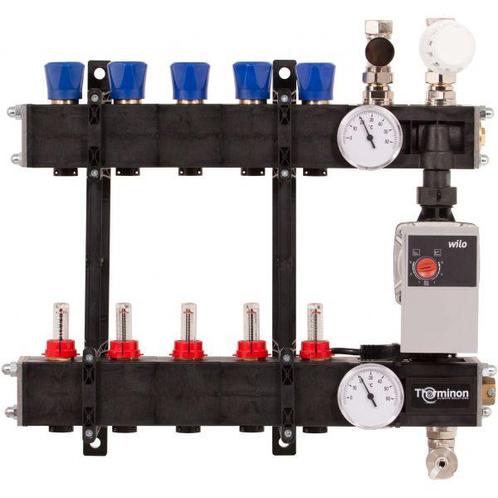 Thermrad composiet verdeler 14-groeps met flowregeling, Doe-het-zelf en Verbouw, Verwarming en Radiatoren, Verzenden