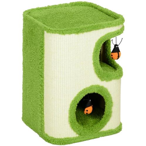 TRUUSK Krabton, 52 Cm Hoog Kattenton Met 2 Grotten, Krabpaal, Dieren en Toebehoren, Katten-accessoires, Nieuw, Verzenden