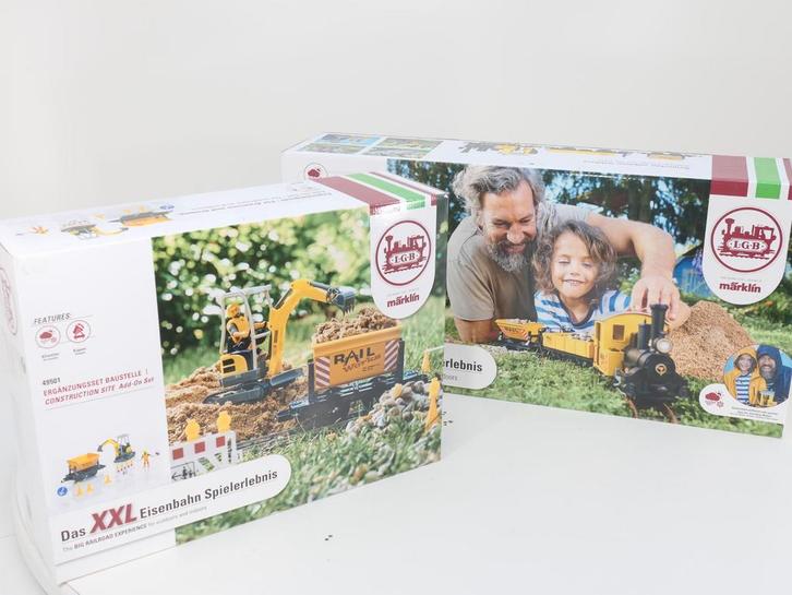 LGB 70503 + 49501 XXL Combiset, Startset Bouwplaatstrein..., Hobby en Vrije tijd, Modeltreinen | Overige schalen, Overige typen