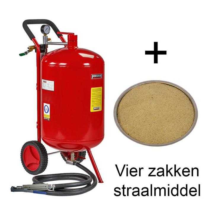 Straalketel XXL - Zandstraalketel met vier zakken, Doe-het-zelf en Verbouw, Gereedschap | Overige machines, Ophalen of Verzenden