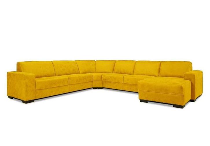 Hoekbankstel Malden - hoekbanken - Geel, Huis en Inrichting, Banken | Sofa's en Chaises Longues, Nieuw, Stof