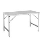 HCB Werktafel - inklapbaar - 180 x 70 x 85 cm - RVS, Verzenden, Nieuw in verpakking, RVS Meubilair