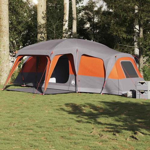 vidaXL Familietent met verandakoepel 9persoons waterdicht, Caravans en Kamperen, Tenten, Nieuw, tot en met 2, Verzenden