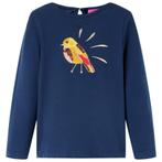 vidaXL Kindershirt met lange mouwen 92 marineblauw, Verzenden, Nieuw