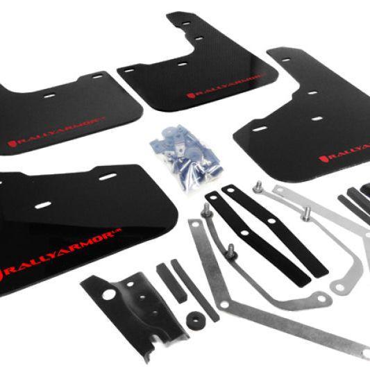 Rally Armor 13-19 Ford Fiesta ST Black UR Mud Flap w/Red, Auto-onderdelen, Carrosserie en Plaatwerk, Ophalen of Verzenden