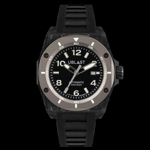 Ublast - Fusion - Forget Carbon & Titanium - UBFSNLE47BW -, Sieraden, Tassen en Uiterlijk, Horloges | Heren